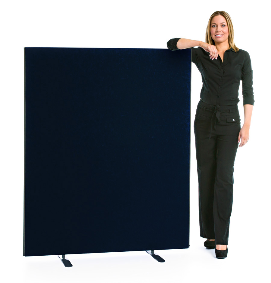 Speedy Office Screens 1400mm High Partition Black